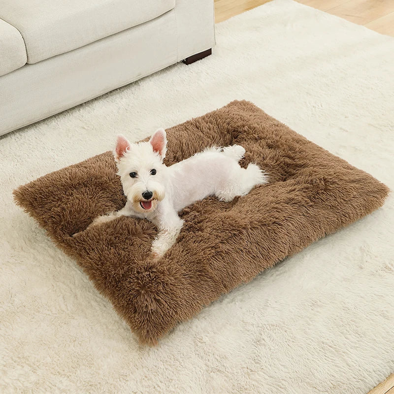 Tapis doux et long en peluche pour animaux de compagnie