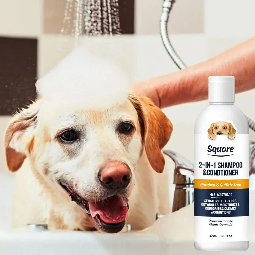 Shampoing et Après-Shampoing 2 en 1 pour Chien peaux sensibles